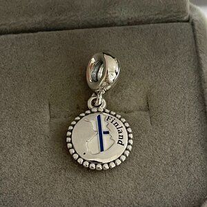Pandora Finland Flag Exclusive Charm